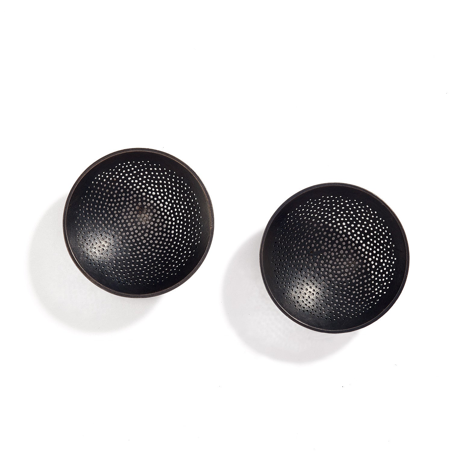 Large Disc Perforated Earrings