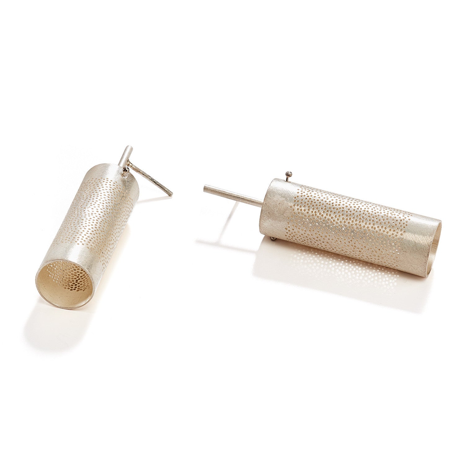 Perforated Cylinder Earrings