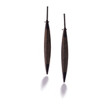 Oxidized Perforated Pod Earrings