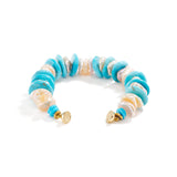 Turquoise and Keshi Pearl Bracelet