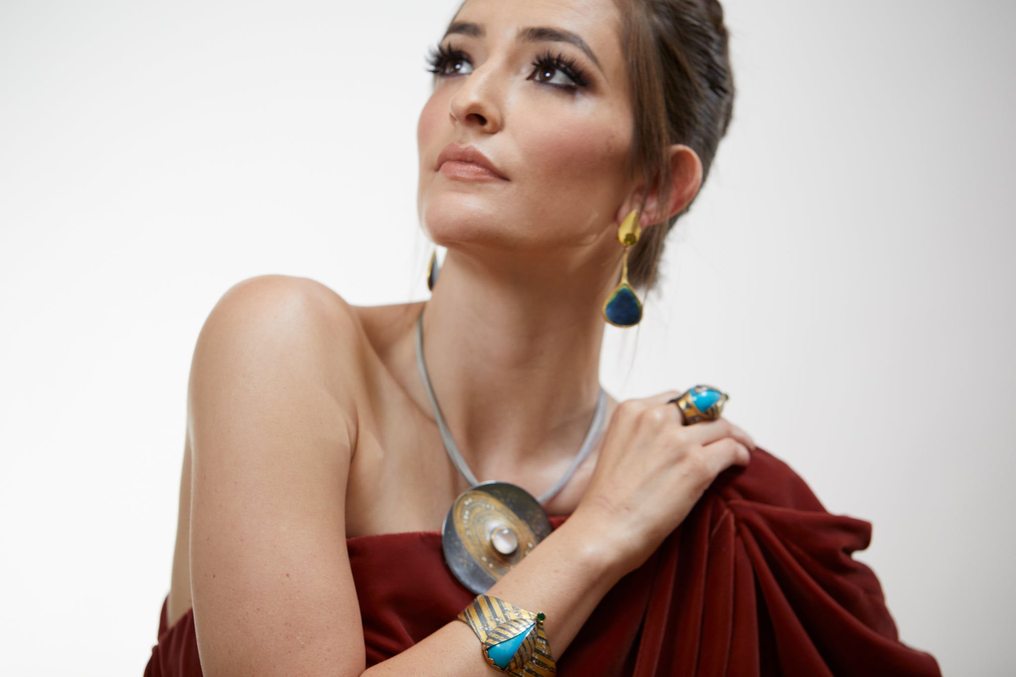 Tsavorite & Turquoise Ring